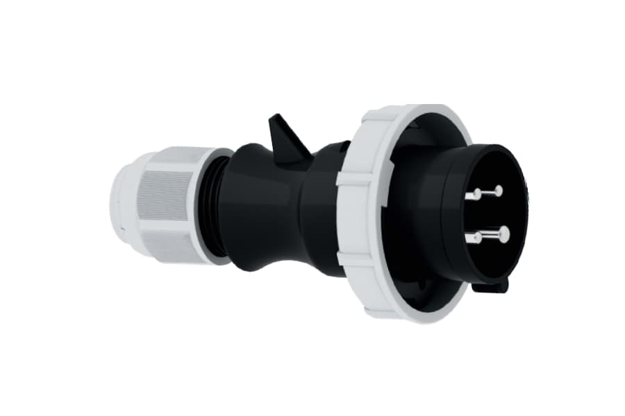 210602: ENCHUFE AÉREO IP67 (32A 3P+T 500V NEGRO 7H IP67 MULTI-GRIP)