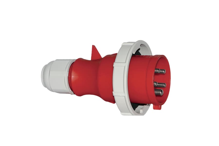 210607: ENCHUFE AÉREO IP67 (32A 3P+N+T 415V ROJO 6H IP67 MULTI-GRIP)