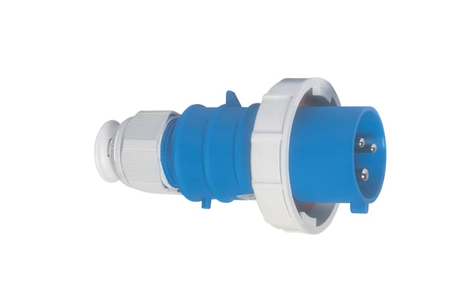 21238: ENCHUFE AÉREO IP67 (16A 2P+T 250V AZUL 6H IP67 MULTI-GRIP TE-PLUS)