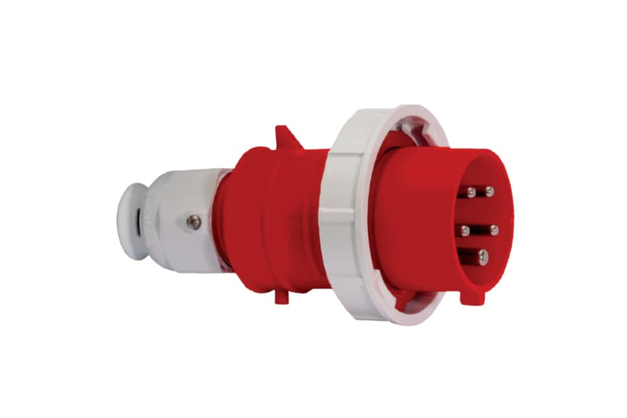 21241: ENCHUFE AÉREO IP67 (32A 3P+N+T 415V ROJO 6H IP67 MULTI-GRIP TE-PLUS)