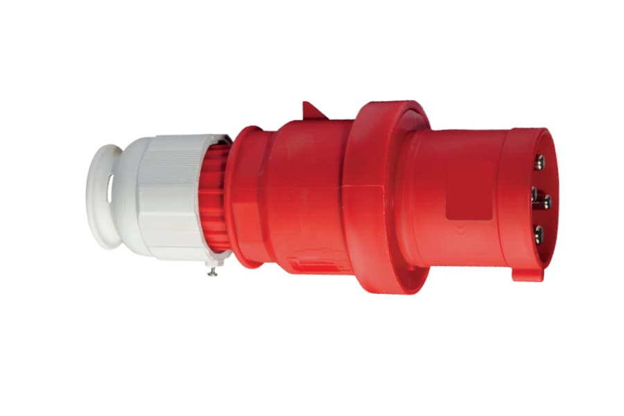2151: ENCHUFE AÉREO IP44 (63A 3P+T 415V ROJO 6H IP44 MULTI-GRIP TE)