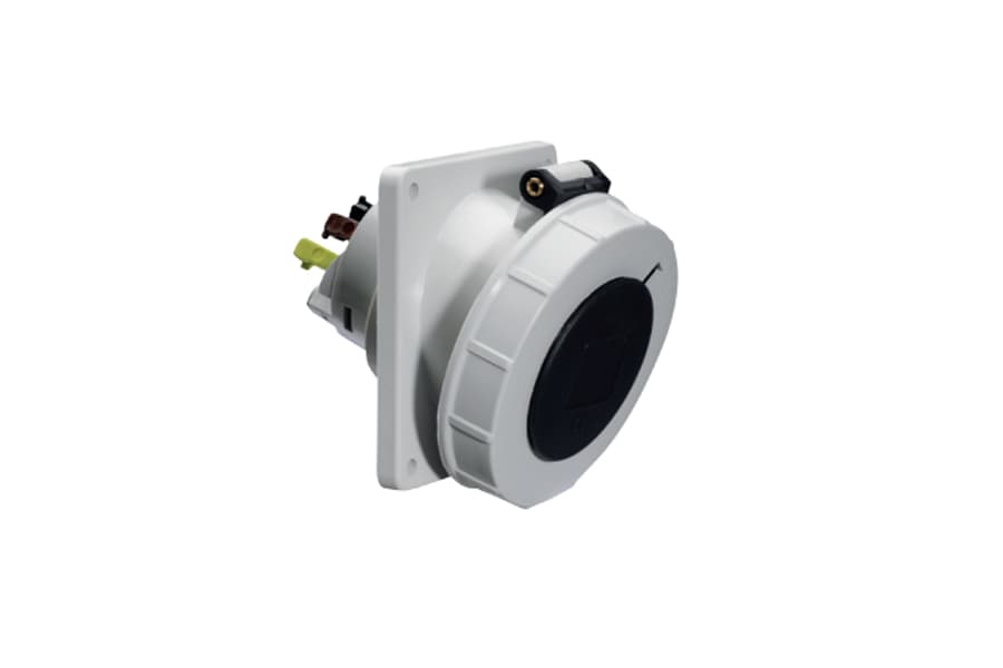12834: TOMA EMPOTRABLE IP67 (16A 3P+T 500V NEGRO 7H IP67)