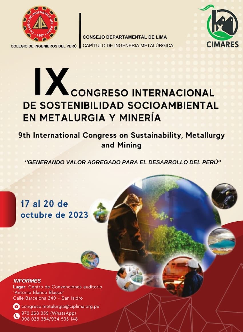 IX Cimares «Generando valor agregado para el desarrollo del Perú»Informes: Centro de Convenciones