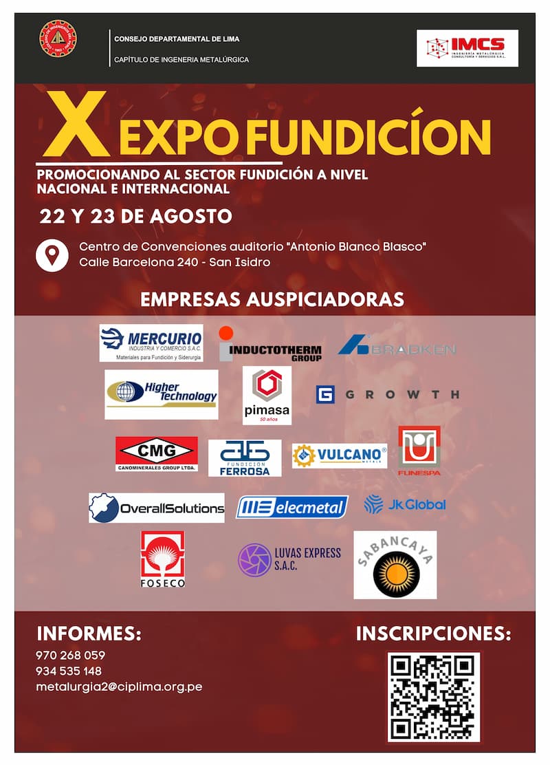 X Expo Fundición: Promocionando al Sector de Fundición a nivel Nacional e Internacional