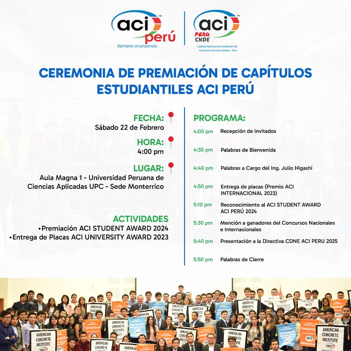 ACI - Ceremonia de premiación
