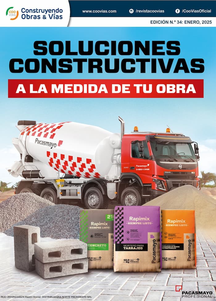 Construyendo Obras & Vías, carátula de la edición de Enero 2025