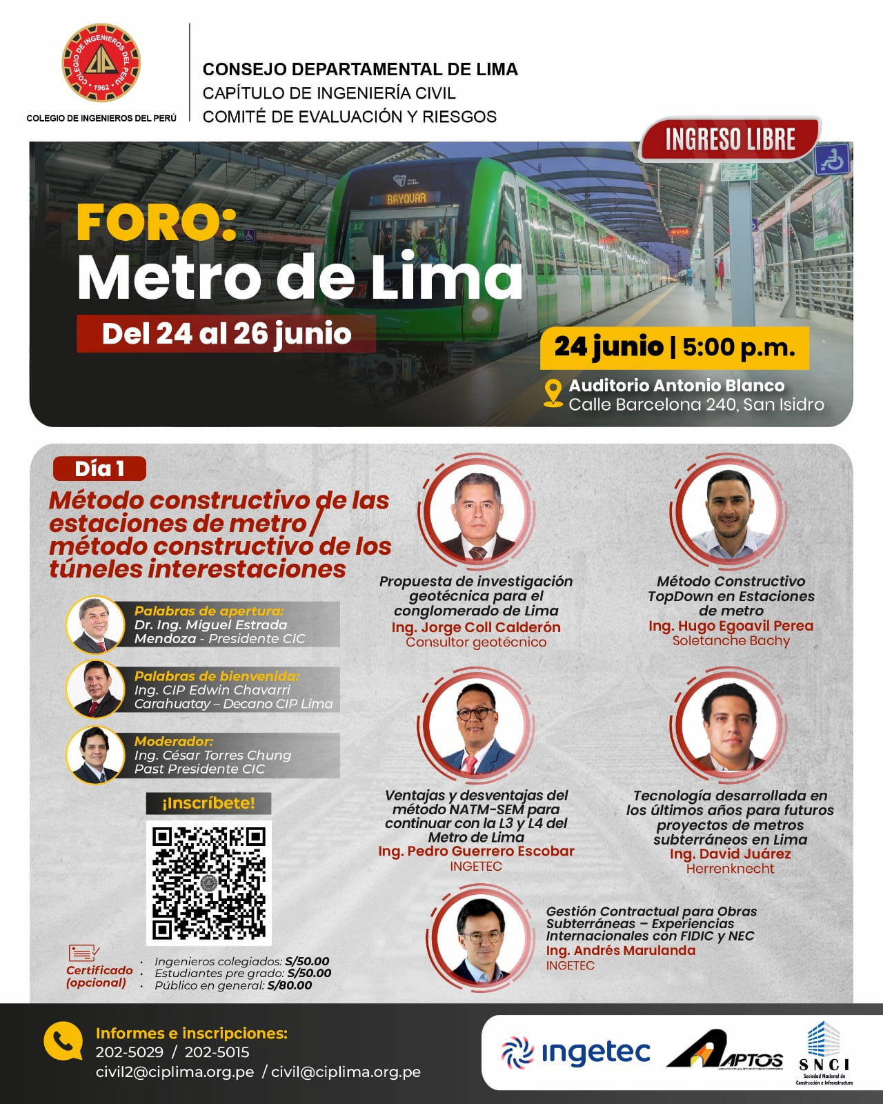 Foro: Metro de Lima - Día 1