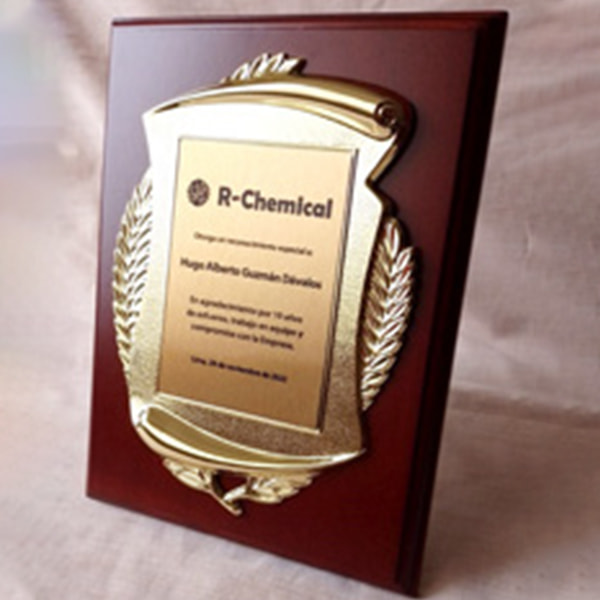 placa de premiación