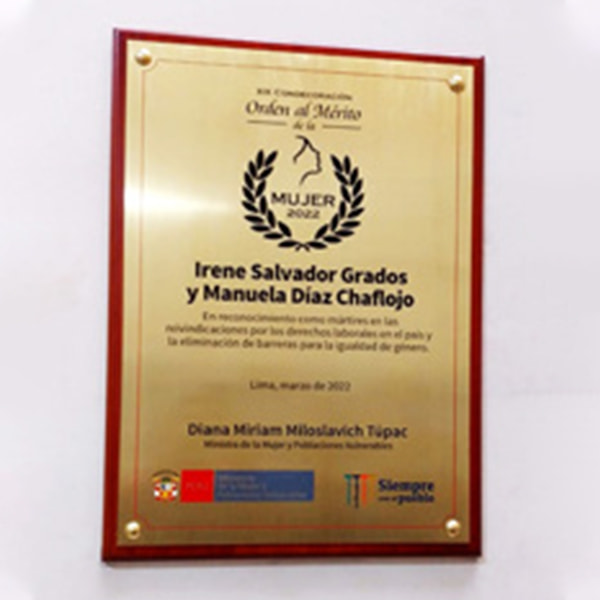 placa de inauguración