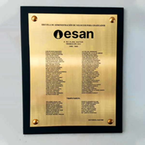 placa de inauguración