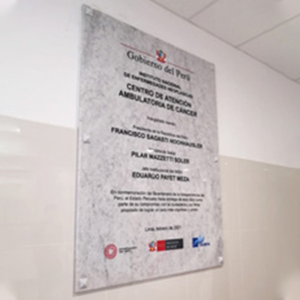 placa de inauguración