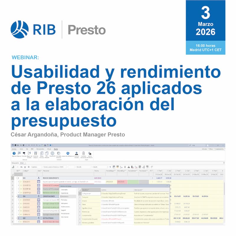 Usabilidad y rendimiento de Presto 26 aplicados a la elaboración del presupuesto