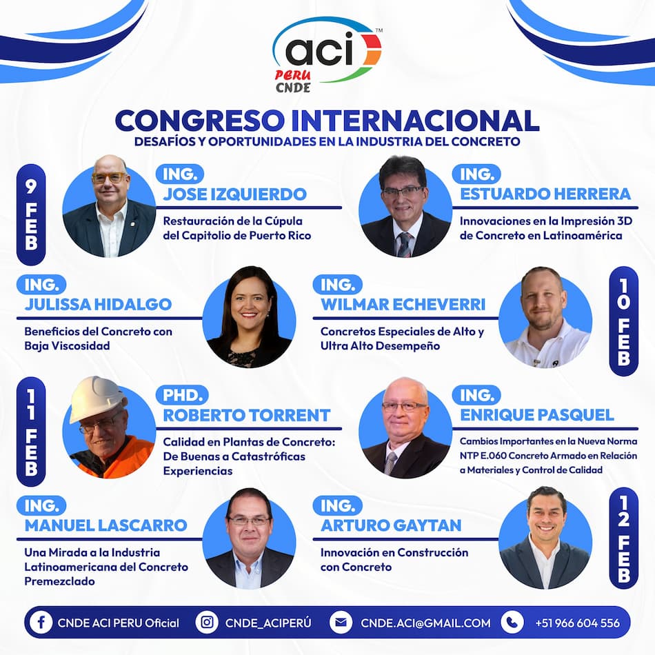 Congreso Internacional “Desafíos y Oportunidades en la Industria del Concreto”