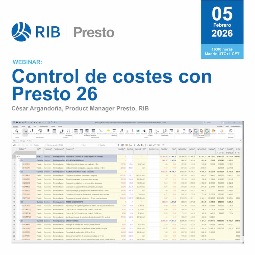 Control de costes con Presto 26