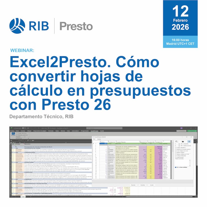 Excel2Presto. Cómo convertir hojas de cálculo en presupuestos con Presto 26