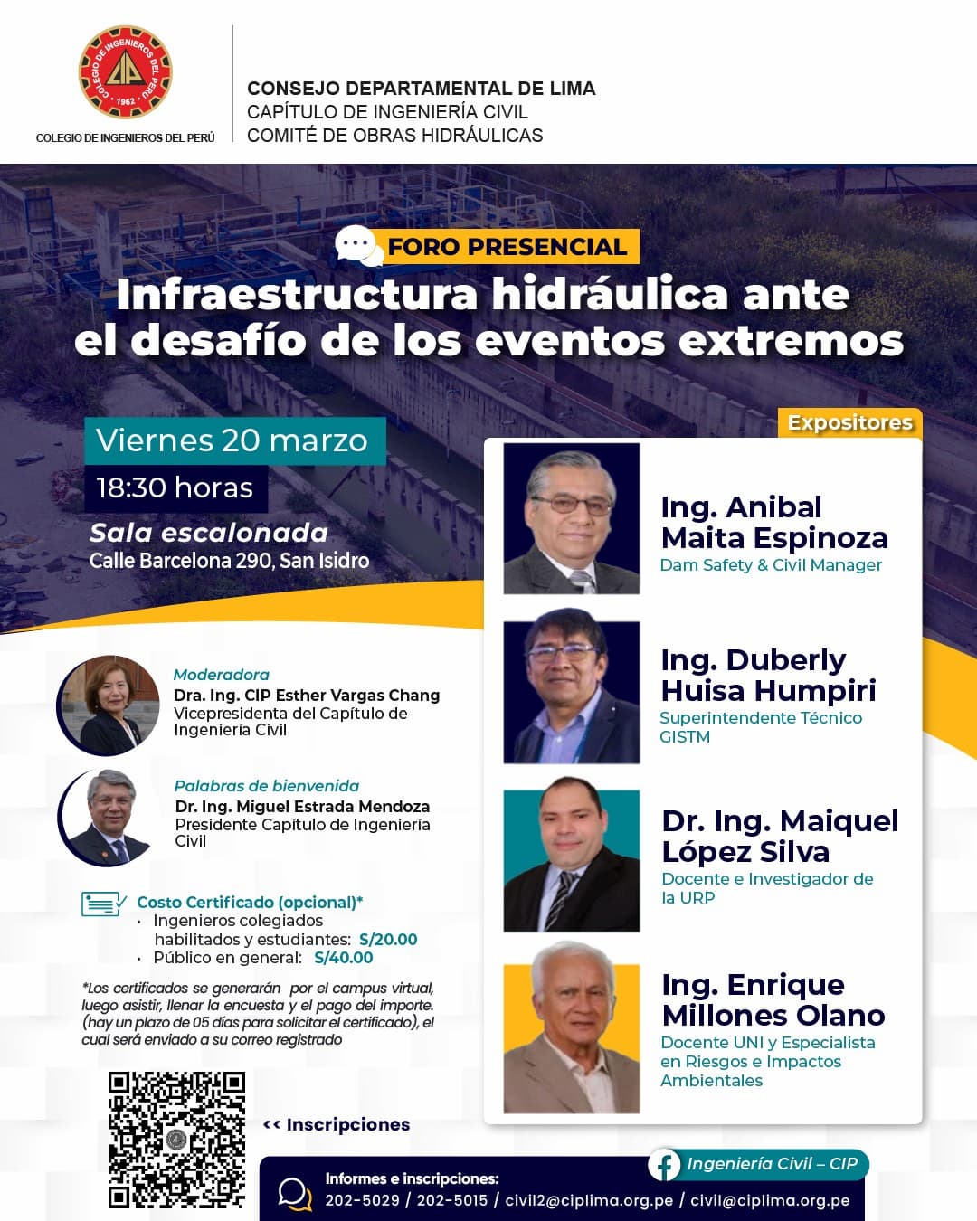 Infraestructura hidráulica ante el desafío de los eventos extremos