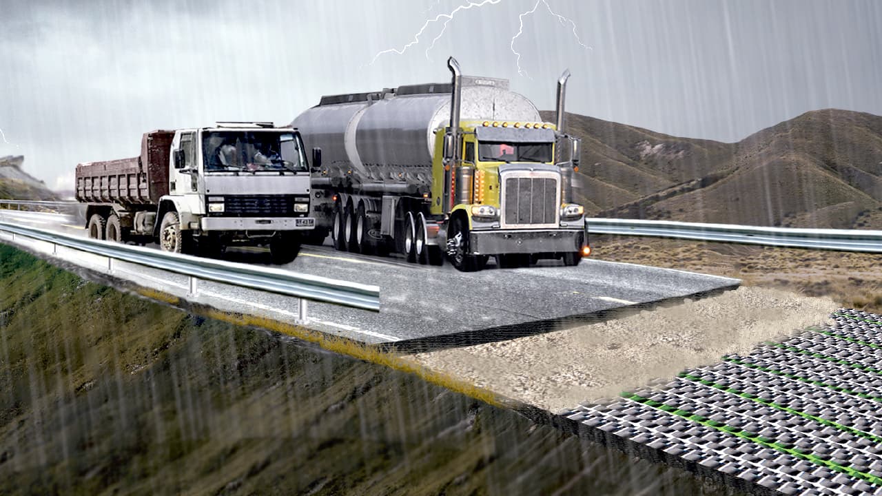 Tres funciones esenciales en un solo producto: Geotextil Tejido HF