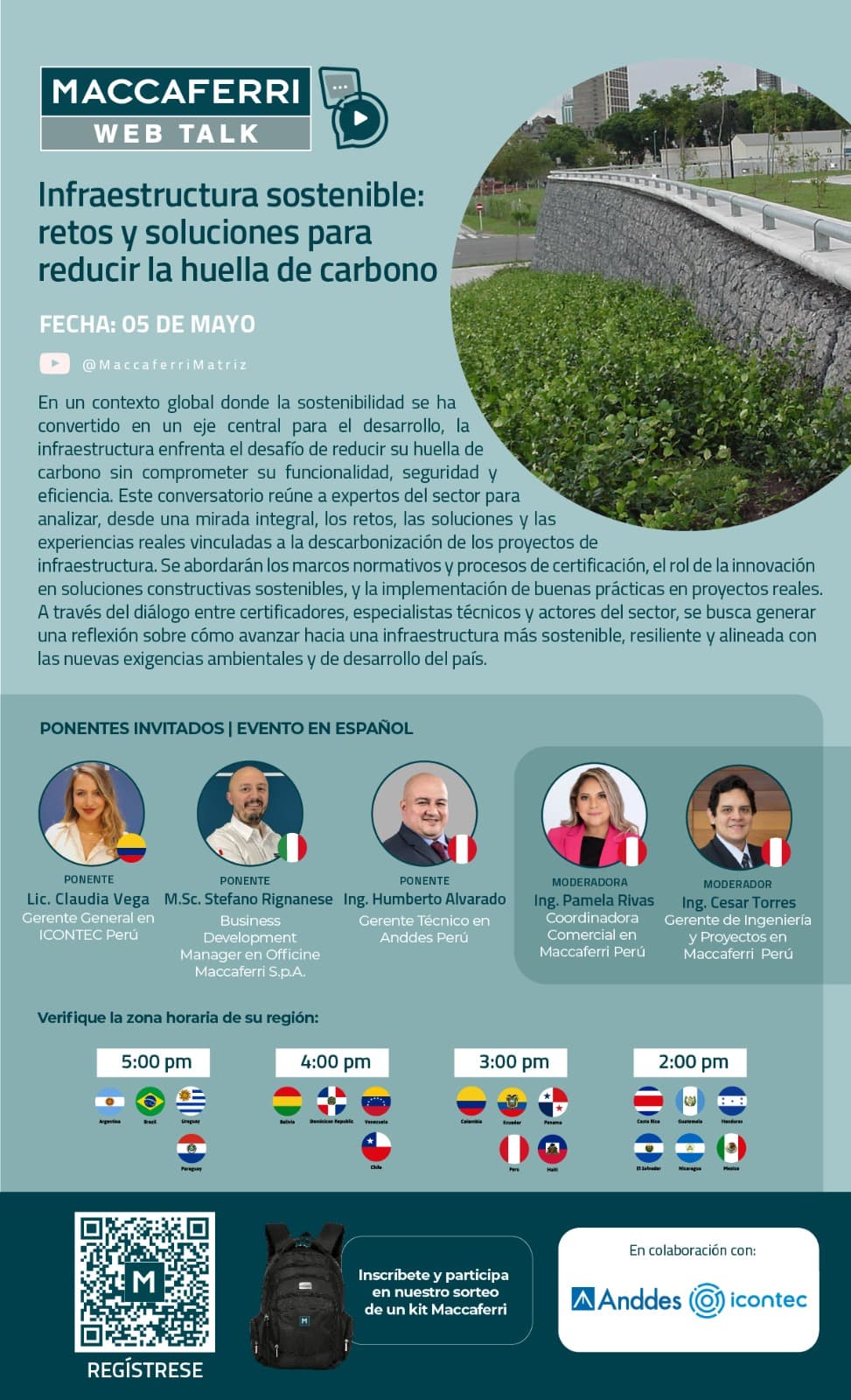 Web talk: Infraestructura sostenible: retos y soluciones para reducir la huella de carbono