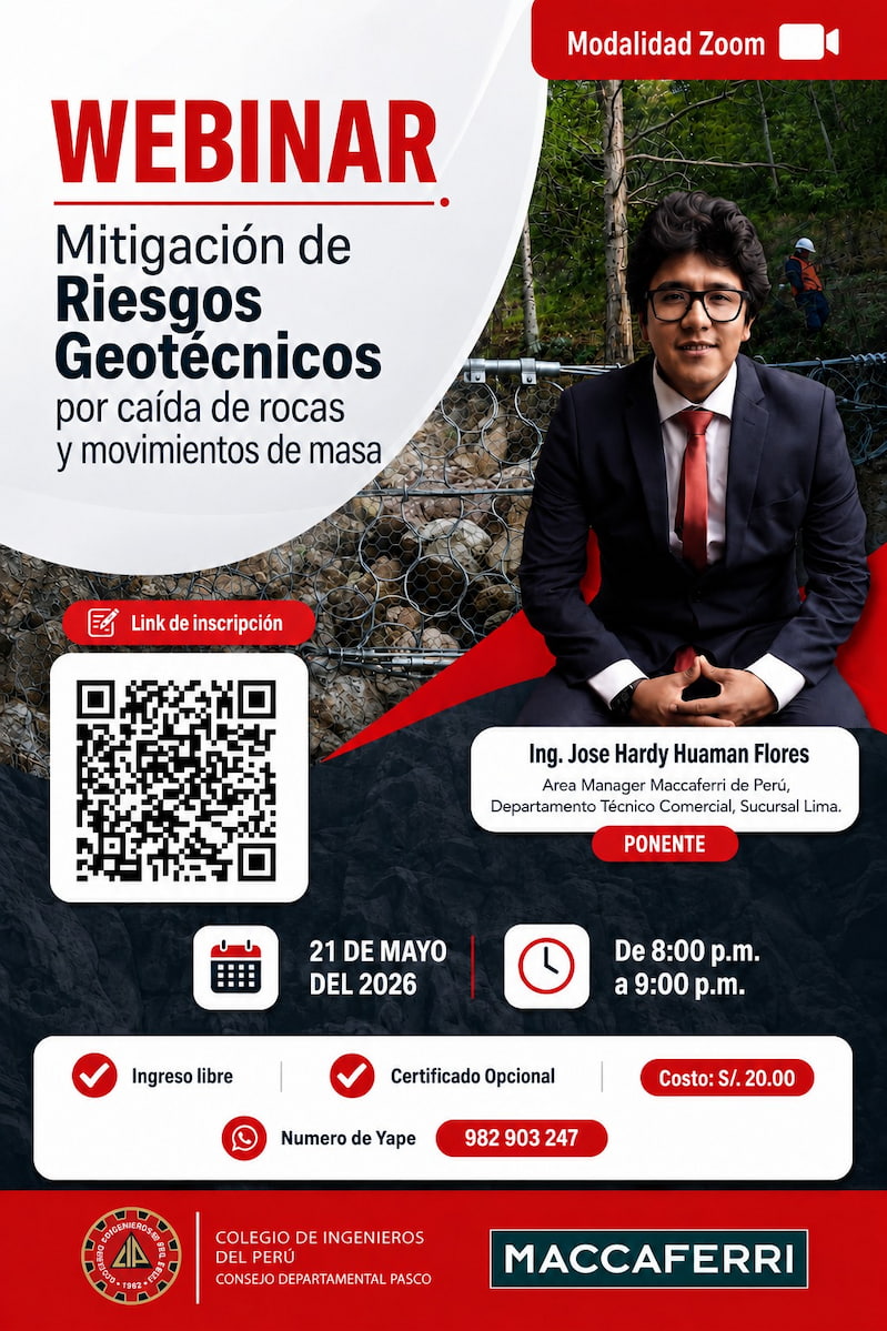 Mitigación de Riesgos Geotécnicos por caída de rocas y movimientos de masa