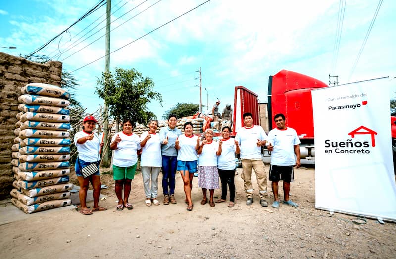 Cementos Pacasmayo contribuye a mejorar la calidad de vida de más de 13,000 personas a través de Sueños en Concreto